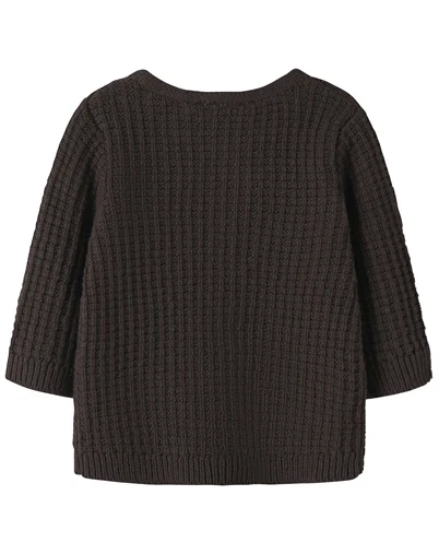 Name It - NBMOlivar Knit Cardigan - Chocolate Plum